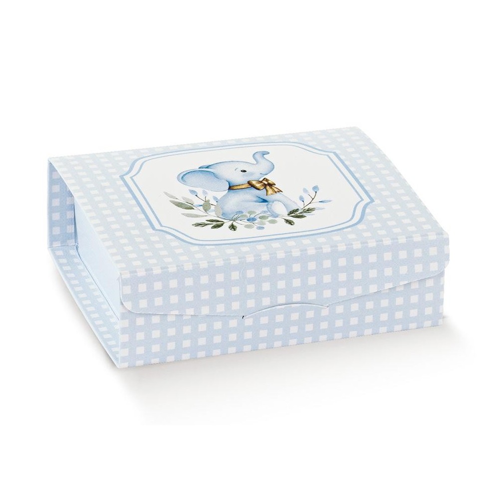 GIFT 100X100X35 ELEFANTINO AZZURRO